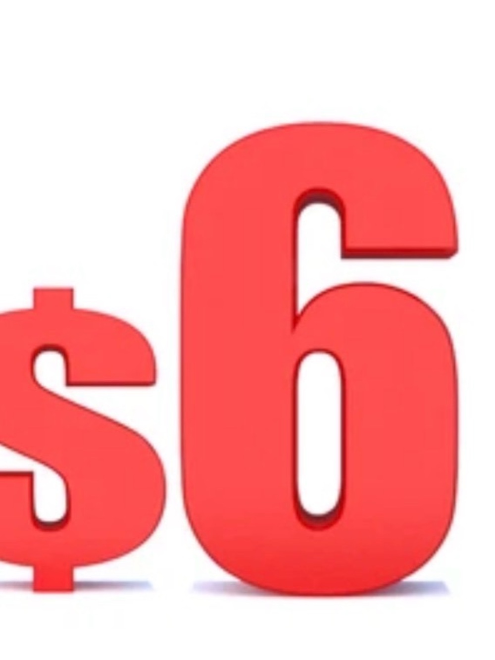 $6 start unlisted item